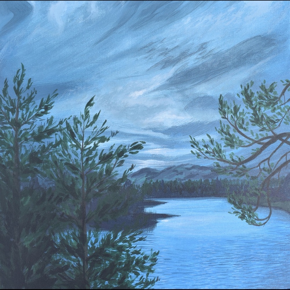 Stavanger Norway landscape painting original art